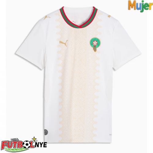 Camiseta Marruecos Visitante Equipación para mujer Mundial 2026 manga corta